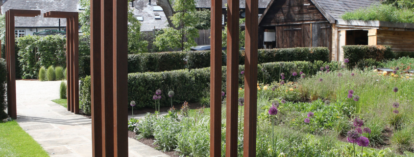 metal-arch-walkway