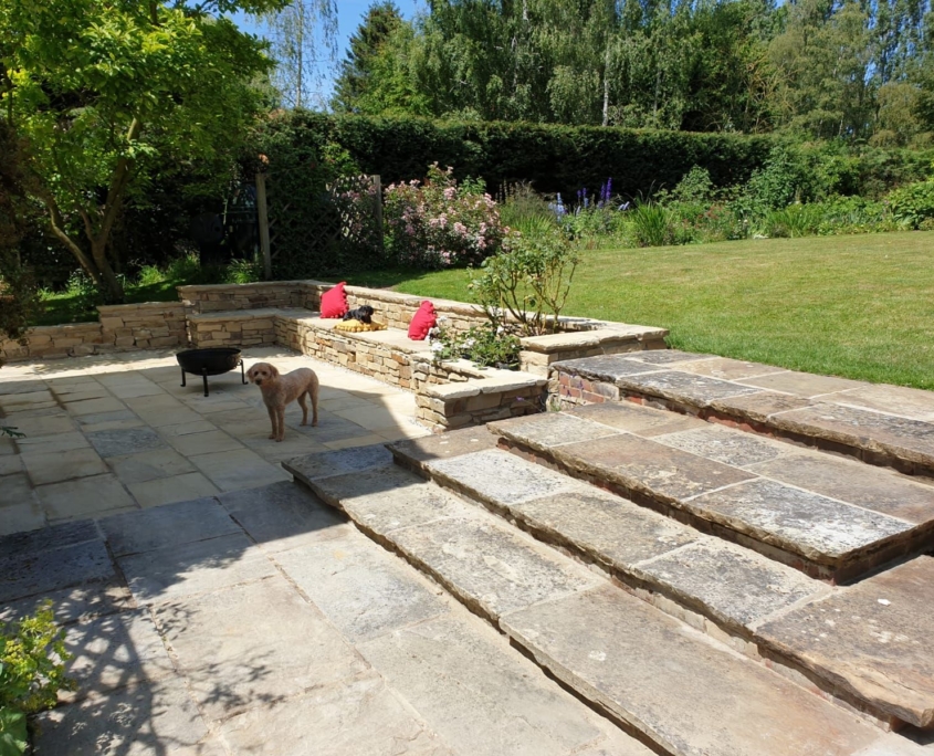 Bespoke york stone seating