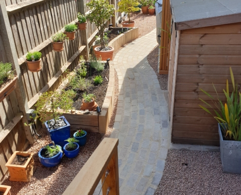 Courtyard garden path