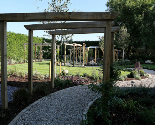 Large garden pergola