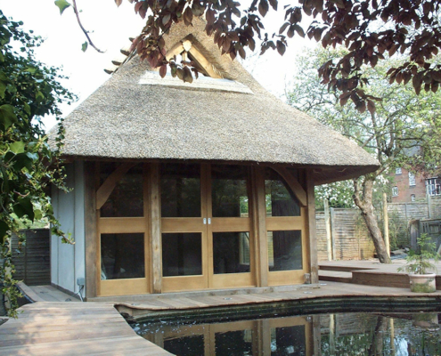 Thatched tea house