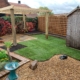 Small garden with pergola