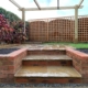Small garden - steps to patio