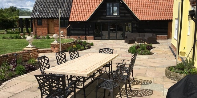 Outdoor dining area