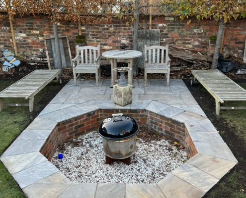 Sunken firepit