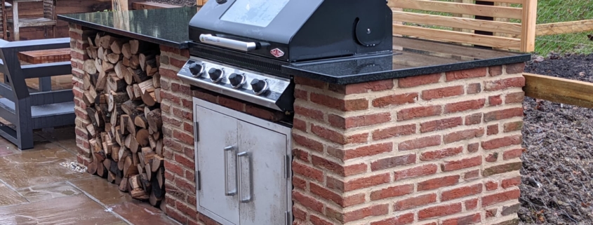 Brick outdoor kitchen