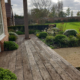 Old recycled oak decking